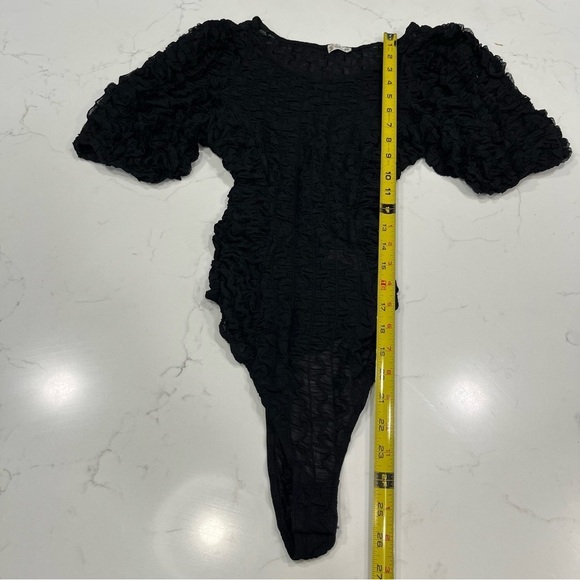 Intimately Free People Black Short Sleeve Bodysuit SP - Picture 10 of 11